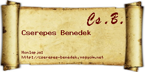 Cserepes Benedek névjegykártya